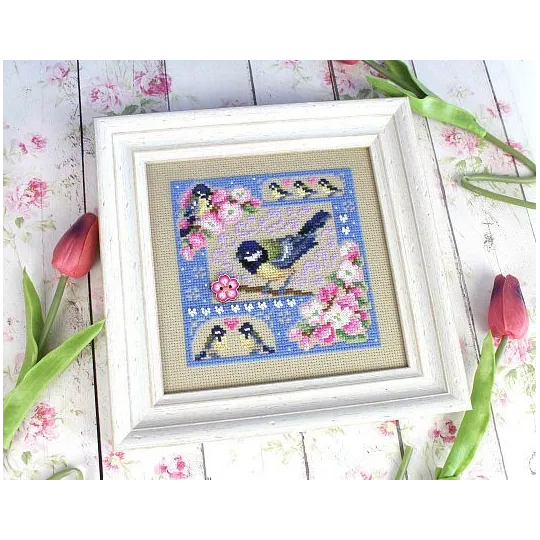 Cross stitch kit "Mini-sampler. Spring composition" SNV-947