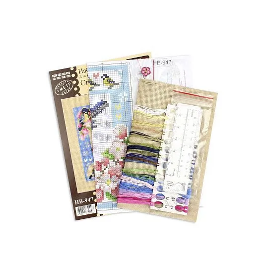 Cross stitch kit "Mini-sampler. Spring composition" SNV-947