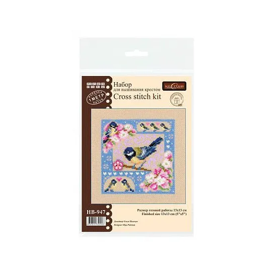 Cross stitch kit "Mini-sampler. Spring composition" SNV-947