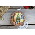 Cross-stitch kit on wooden base "Miniature. Holiday" SO-118