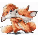 Cross stitch kit "Red foxes" SANR-54