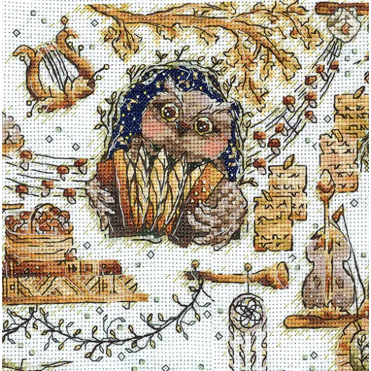 Cross stitch kit "Magical beasts. Owl" SANV-50