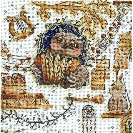 Cross Stitch Kit "Волшебные звери. Сова" SANV-50