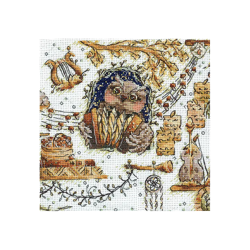 Cross stitch kit "Magical beasts. Owl" SANV-50