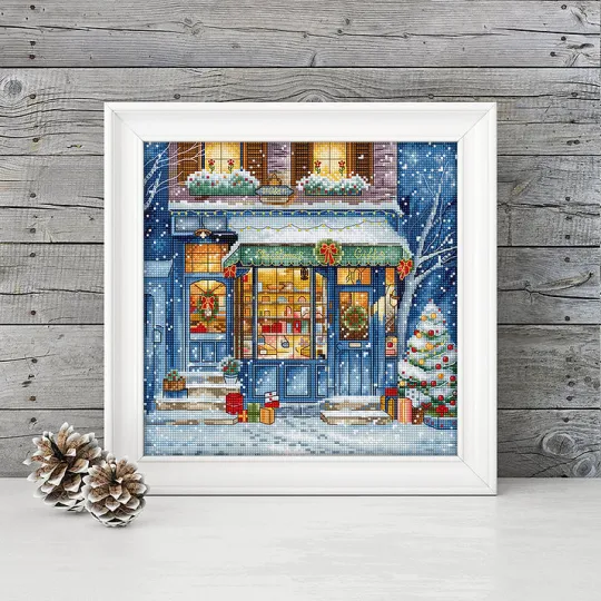 Christmas Gifts Shop 21x21cm SLETIL8109