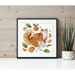 Cross stitch kit Ginger 15x15cm SLETIL8804