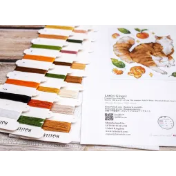 Kit de point de croix Ginger 15x15cm SLETIL8804