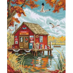 Kit de point de croix Début d'automne 21x26cm SLETIL8220