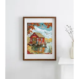 Kit de point de croix Début d'automne 21x26cm SLETIL8220