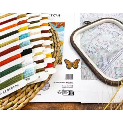 Kit de point de croix Début d'automne 21x26cm SLETIL8220