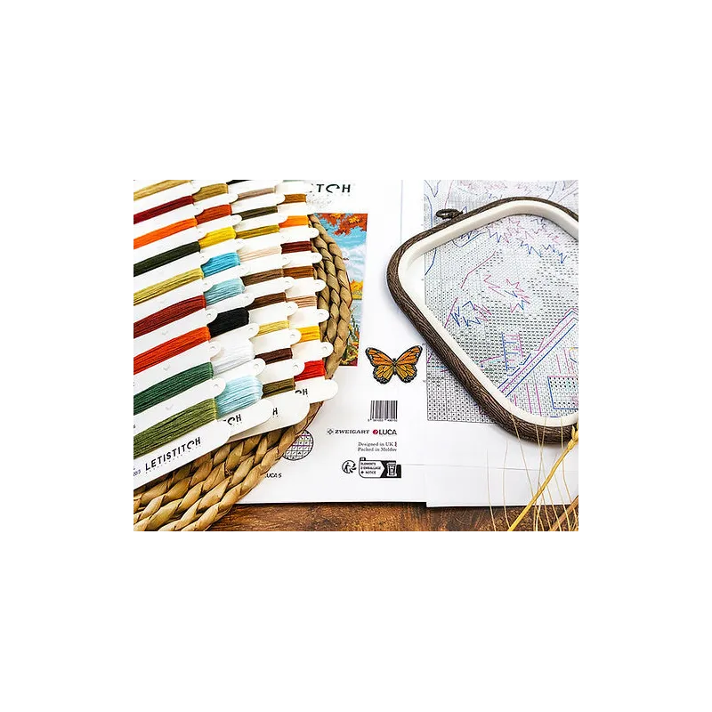 Kit de point de croix Début d'automne 21x26cm SLETIL8220