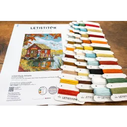 Набор для вышивания крестом Ранняя осень 21x26см SLETIL8220