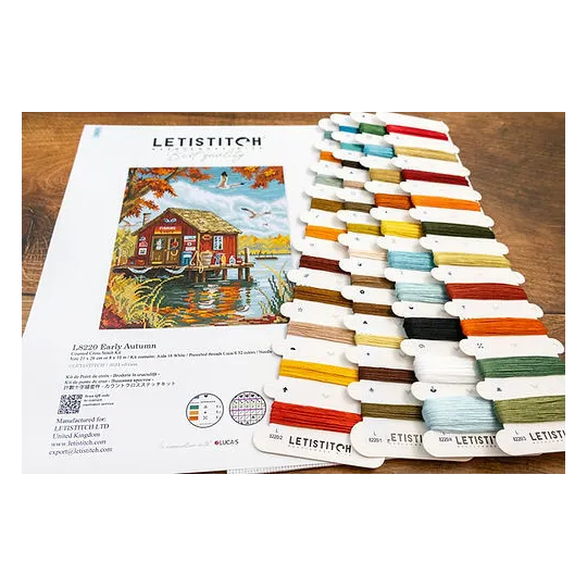 Kit de point de croix Début d'automne 21x26cm SLETIL8220