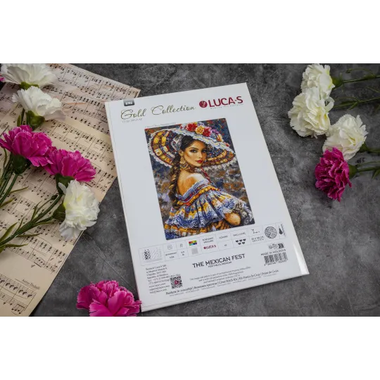 Kreuzstich-Set "Das mexikanische Fest" 30x40cm SB706