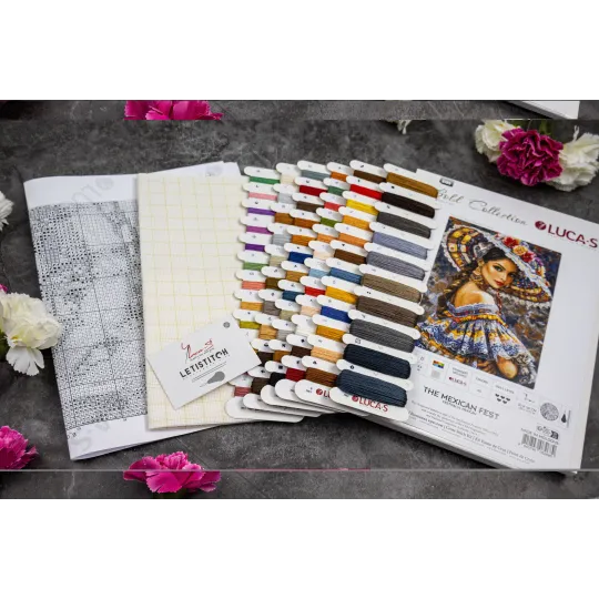 Kreuzstich-Set "Das mexikanische Fest" 30x40cm SB706