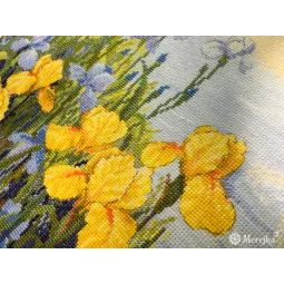 Kryželių siuvinėjimo rinkinys "Užburtas tvenkinys" 28x34 SK263