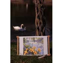 Kit de point de croix "Étang enchanté" 28x34 SK263