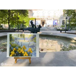 Kryželių siuvinėjimo rinkinys "Užburtas tvenkinys" 28x34 SK263