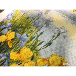 Kit de point de croix "Étang enchanté" 28x34 SK263