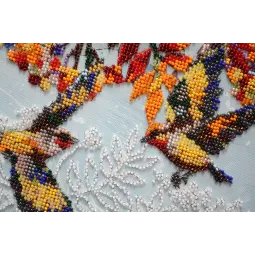 Haupt Stickpackung mit Perlen – Unter dem Schneeball (Deco Scenes) 23x26 cm AAB-922