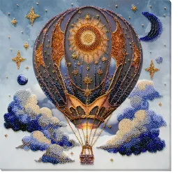 Main Bead Embroidery Kit - Air adventures (Deco Scenes) 28x28 cm AAB-923