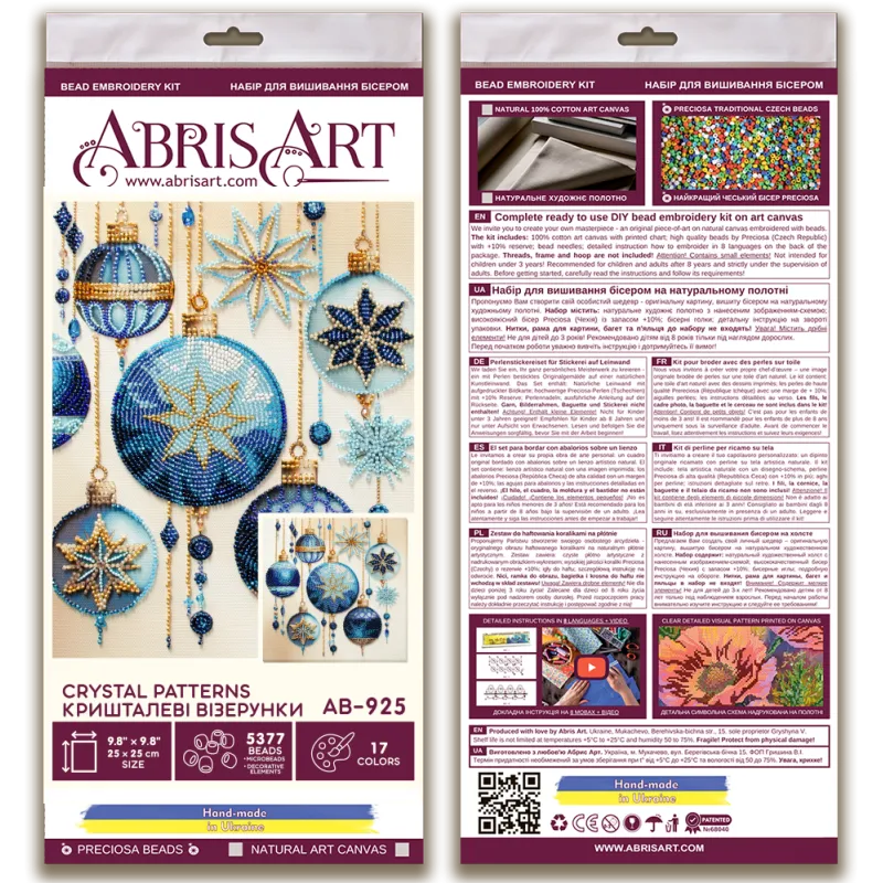 Main Bead Embroidery Kit - Crystal patterns AAB-925