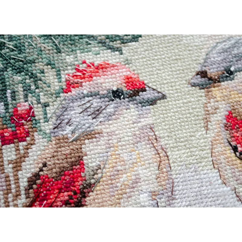 Cross-stitch kits - Chittering about winter AAH-238