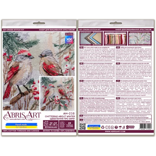 Cross-stitch kits - Chittering about winter AAH-238