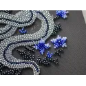 Mini Bead embroidery kit - Silver serpentine AAM-255