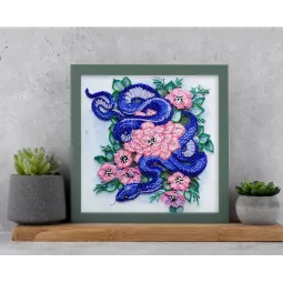 Набор для вышивки бисером среднего размера - Объятия природы (Сцены декора) 20x20 см AAMB-110