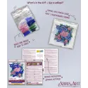 Mid-sized bead embroidery kit - Embrace of nature AAMB-110