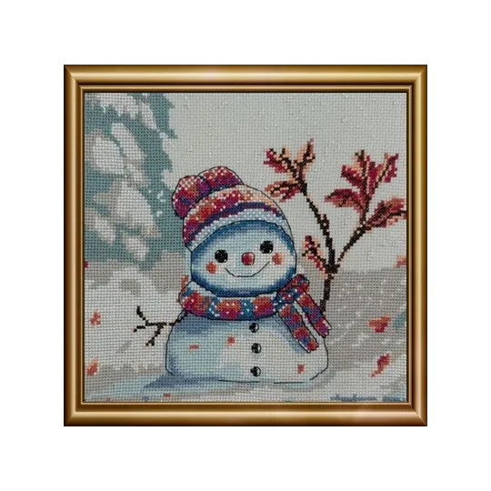 Набор для вышивания крестиком - коллекция Aine "Неуклюжая зима" 20x20 cm SRA1012