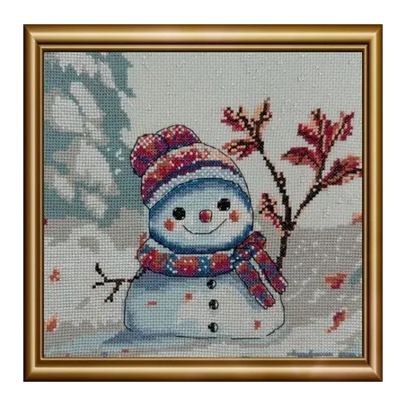 Набор для вышивания крестиком - коллекция Aine "Неуклюжая зима" 20x20 cm SRA1012