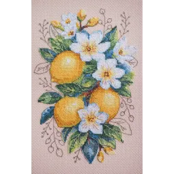 Siuvinėjimo kryželiu rinkiniai Citrinų nuotaika (Dekoro scenos) 14x21 cm AAH-246
