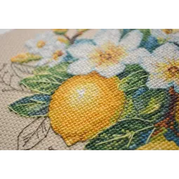 Siuvinėjimo kryželiu rinkiniai Citrinų nuotaika (Dekoro scenos) 14x21 cm AAH-246