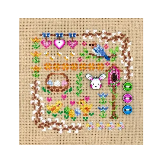 Cross stitch kit "Mini Sampler. Easter Magic" SNV-941