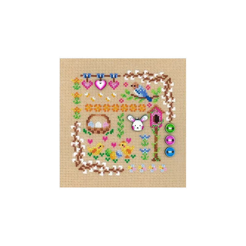 Cross stitch kit "Mini Sampler. Easter Magic" SNV-941