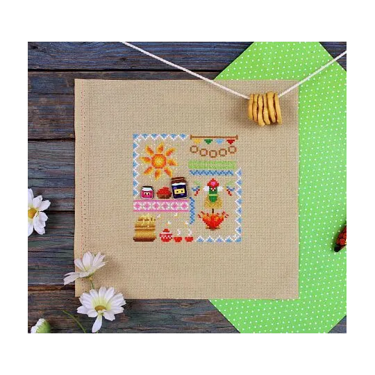 Cross stitch kit "Mini Sampler. Pancake Week" SNV-943