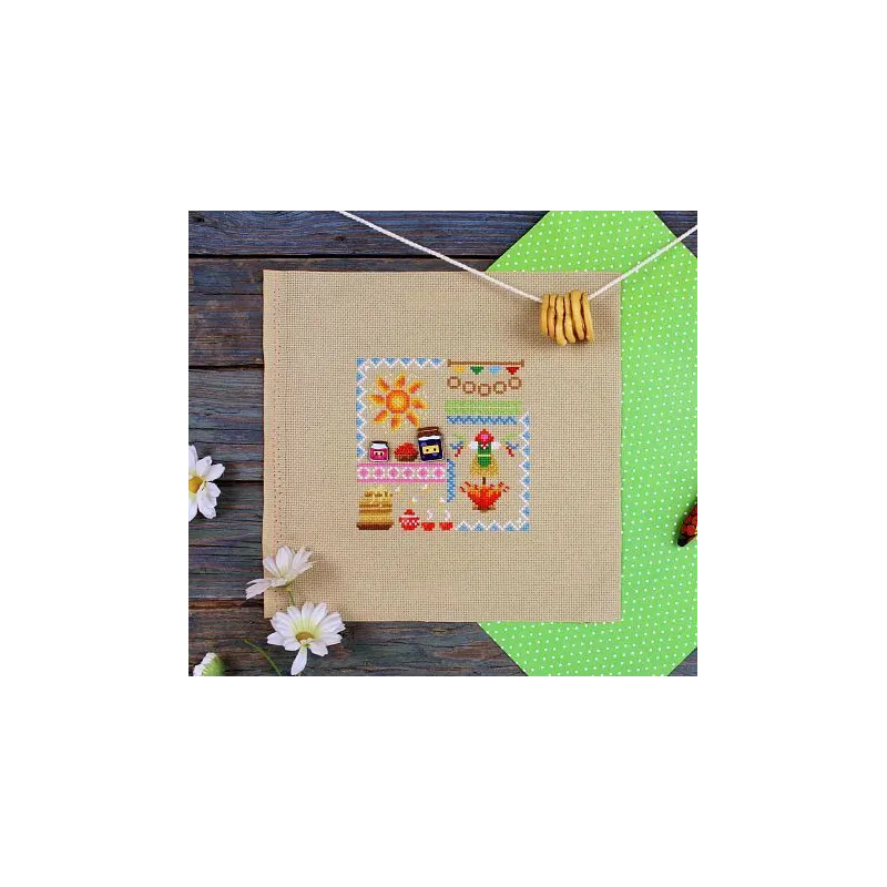 Cross stitch kit "Mini Sampler. Pancake Week" SNV-943