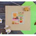 Cross stitch kit "Mini Sampler. Pancake Week" SNV-943