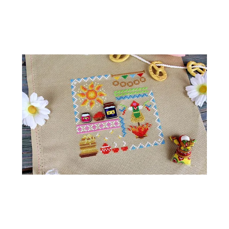 Cross stitch kit "Mini Sampler. Pancake Week" SNV-943