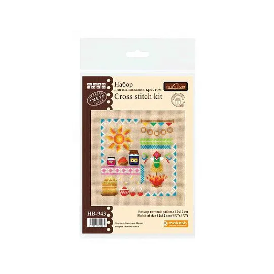 Cross stitch kit "Mini Sampler. Pancake Week" SNV-943