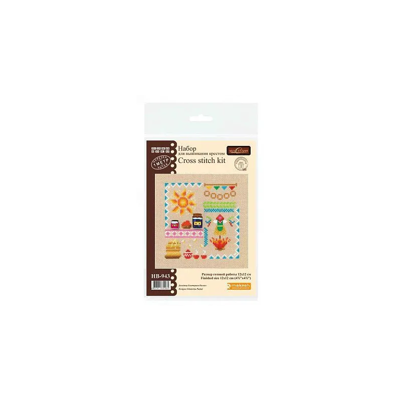 Cross stitch kit "Mini Sampler. Pancake Week" SNV-943