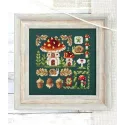 Cross stitch kit "Mini Sampler. Fly Agaric House" SNV-944