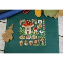 Cross stitch kit "Mini Sampler. Fly Agaric House" SNV-944