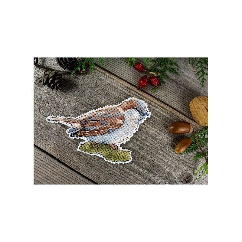 Cross stitch kit "Sweet little sparrow" SR-947