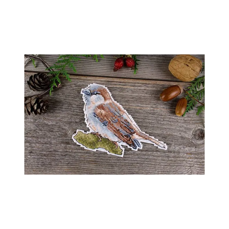 Cross stitch kit "Sweet little sparrow" SR-947