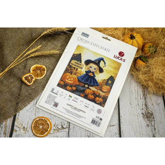 Набор для вышивания крестиком Счастливого Хэллоуина 22x22см SBU5069