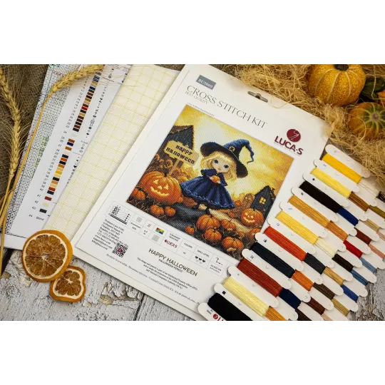 Cross Stitch Kit Happy Halloween 22x22cm SBU5069