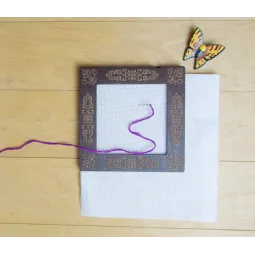 Cercle à broder avec aimants 15*15 cm, 6 mm PM-007